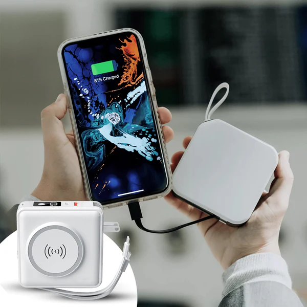 5-In-1 Universal Travel-Friendly Power Bank (+3 FREE Travel Adapters)