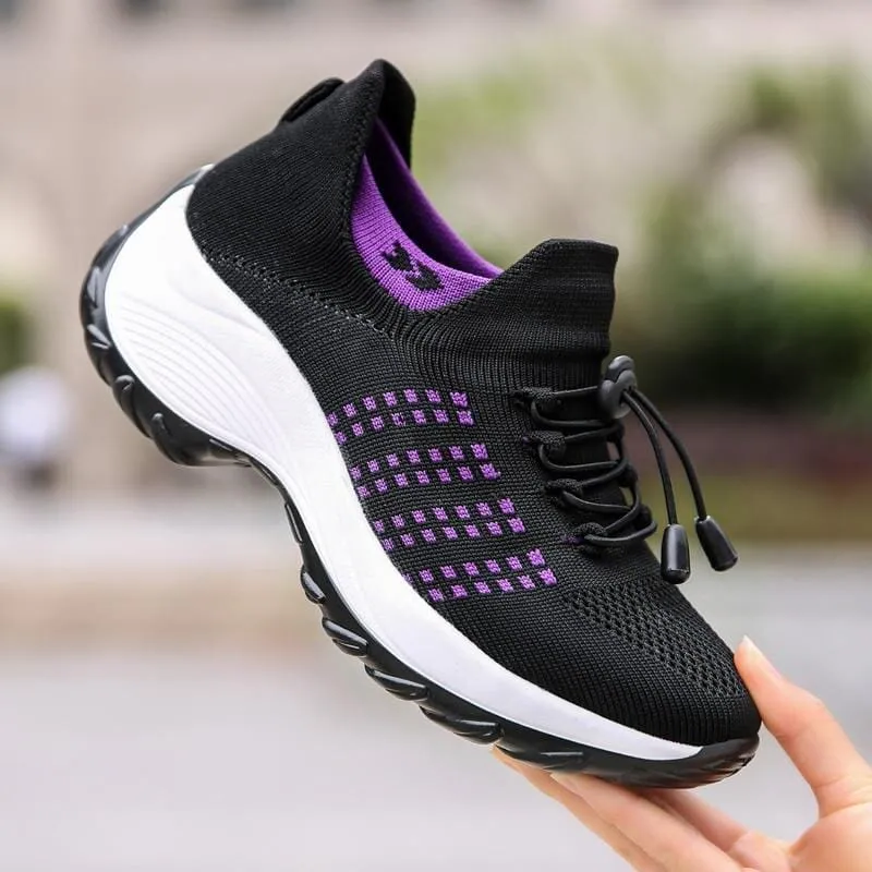 Women's Orthopedic Stretch Cushion Shoes Slip On Walking Shoes