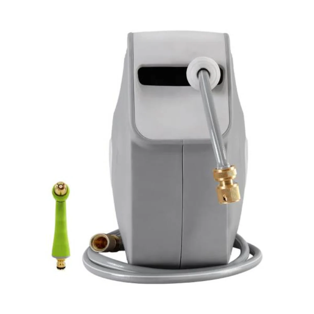 Water Hose Reel 30M Retractable Garden Auto Rewind Brass Spray Gun | Hassle-Free Gardening Solution