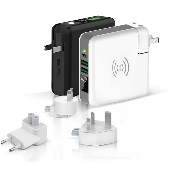 5-In-1 Universal Travel-Friendly Power Bank (+3 FREE Travel Adapters)