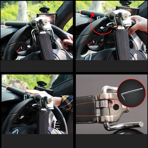 Powerful Car Steering Wheel Lock Bar