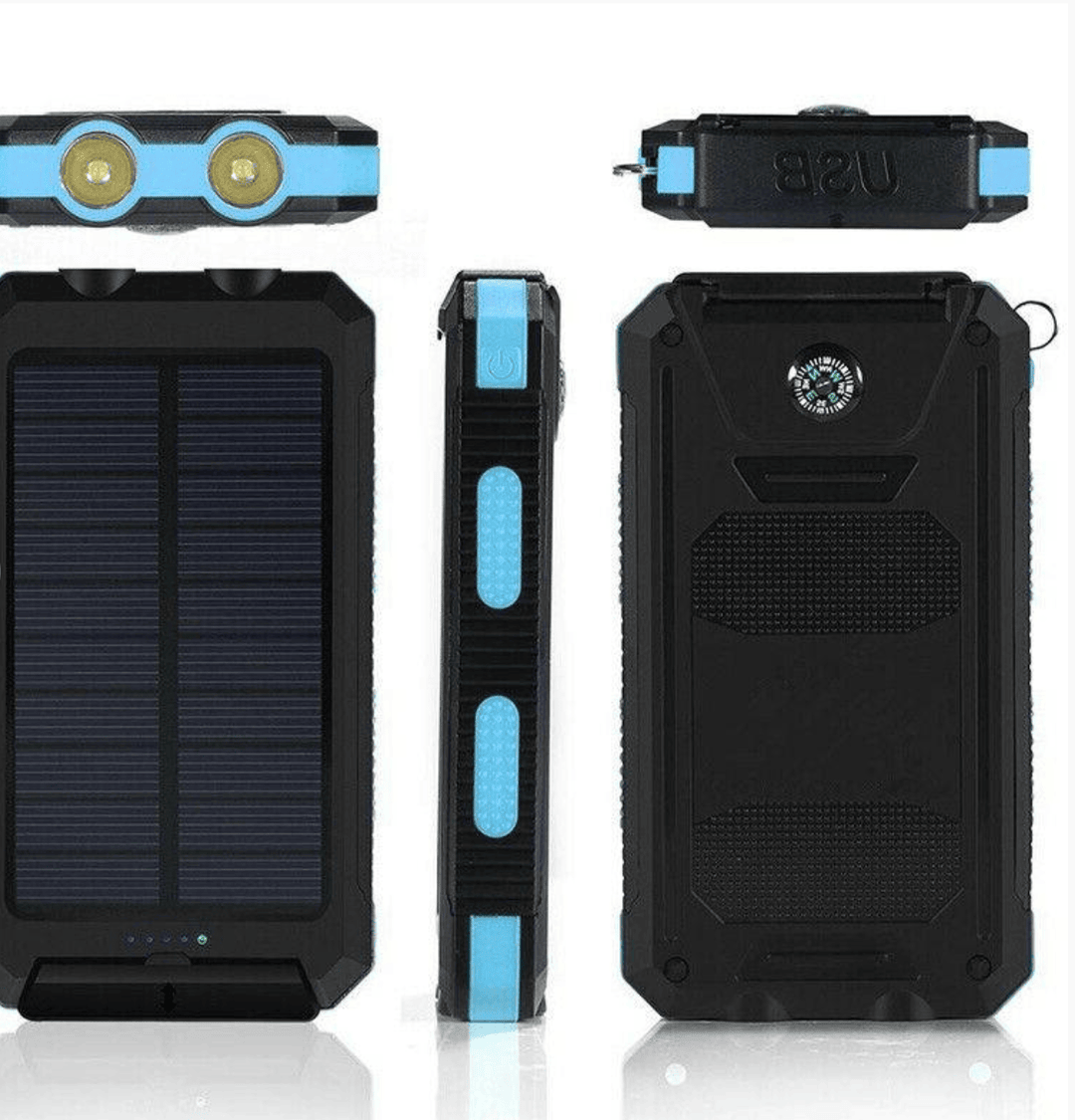 500000mAh Solar Charger Waterproof Power Bank External