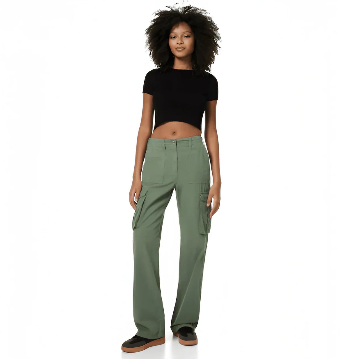 Adjustable Waist Cargo Pants