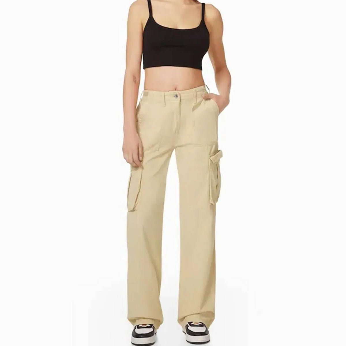 Adjustable Waist Cargo Pants