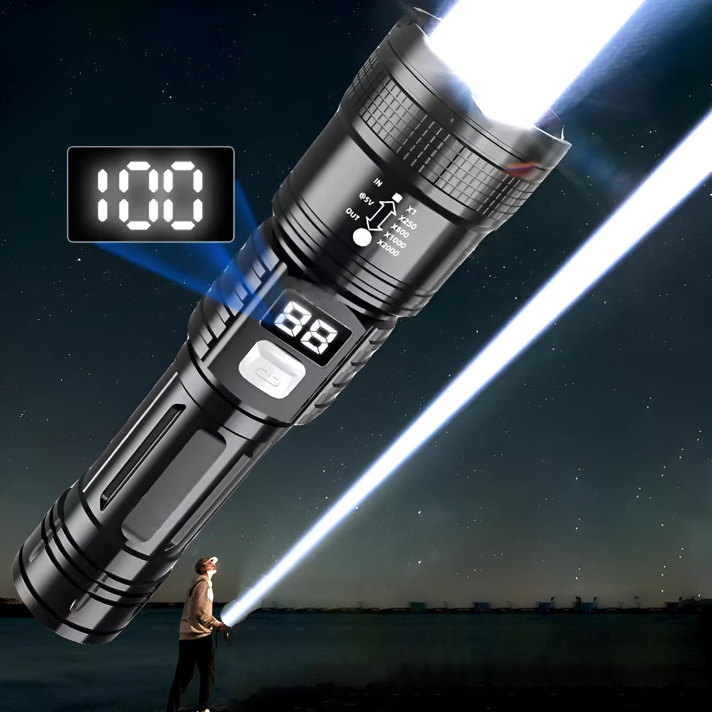 Tactical Flashlight LED Torch Light