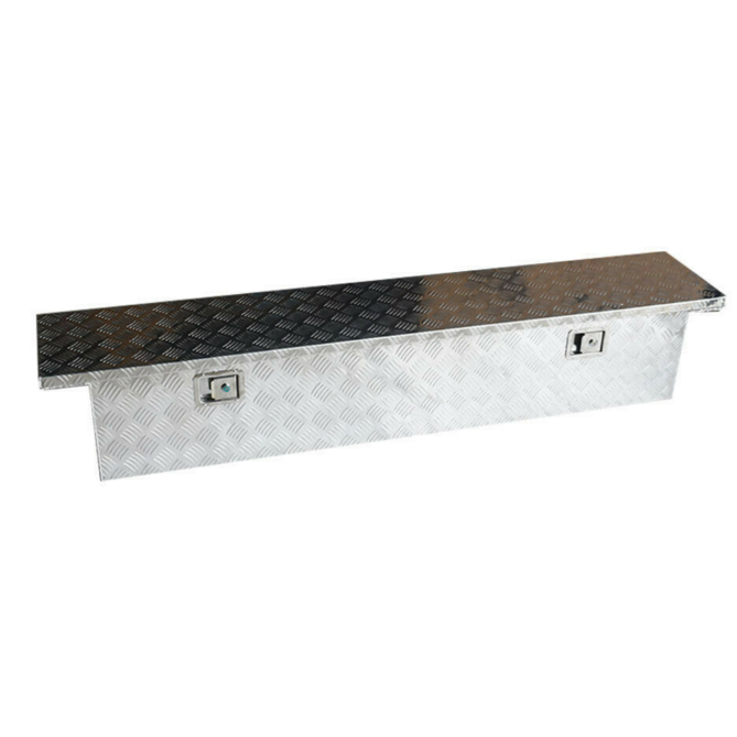 Heavy Duty Aluminum Crossbed Truck Bed Tool Storage Box 71"