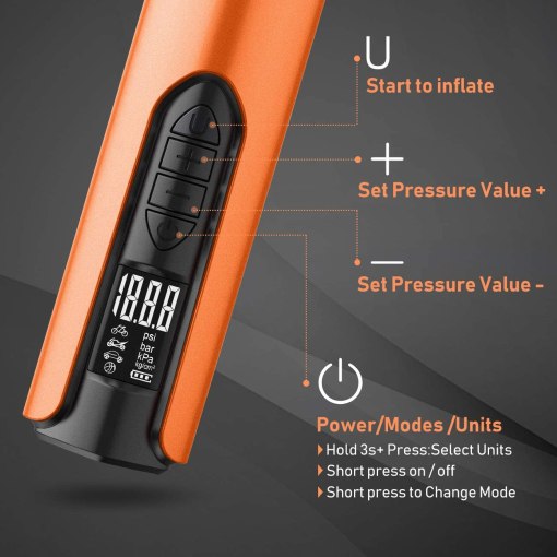 Digital Car Tire Inflator Portable Air Pump