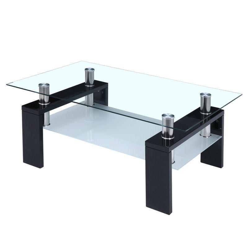 Premium Glass Rectangular Modern Coffee Table