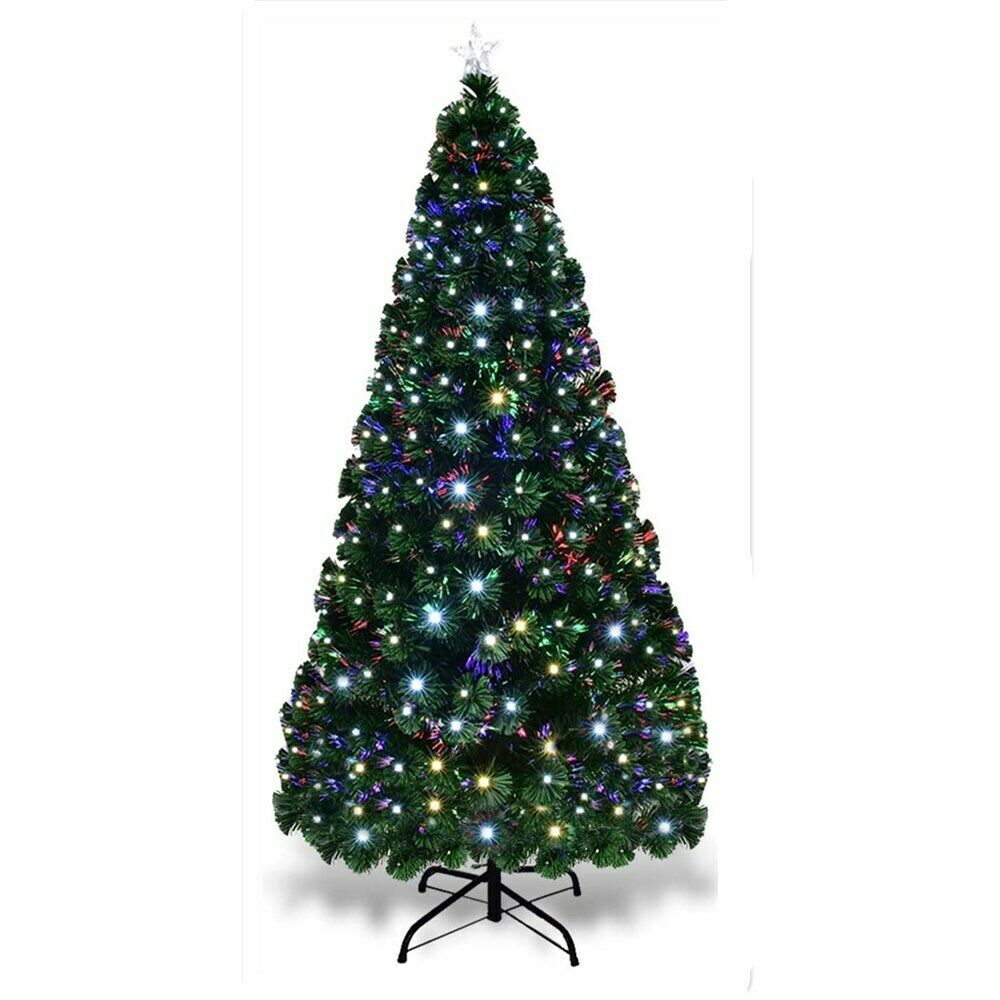 7' Pre-Lit Fiber Optic Artificial Christmas Tree