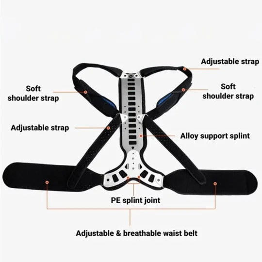 Posture Corrector for Hunched back, Kyphosis and Vertebral Compression Fracture