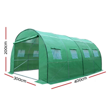 Load image into Gallery viewer, Greenfingers Walk-In Greenhouse 4x3x2M Tunnel Plant Garden Shed Dome
