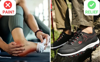 Men Orthopedic Shoes Anti-collision Anti-slip Rubber Hiking Sneakers