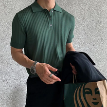 Load image into Gallery viewer, Nathan - Ribbed Polo Shirt
