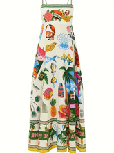 Load image into Gallery viewer, Denise - Tropical Print Flared Summer Dresses
