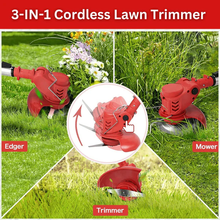 Load image into Gallery viewer, Electric 3-in-1 Lawn Mower &amp; Grass Trimmer | Cordless Whipper Snipper with Blades
