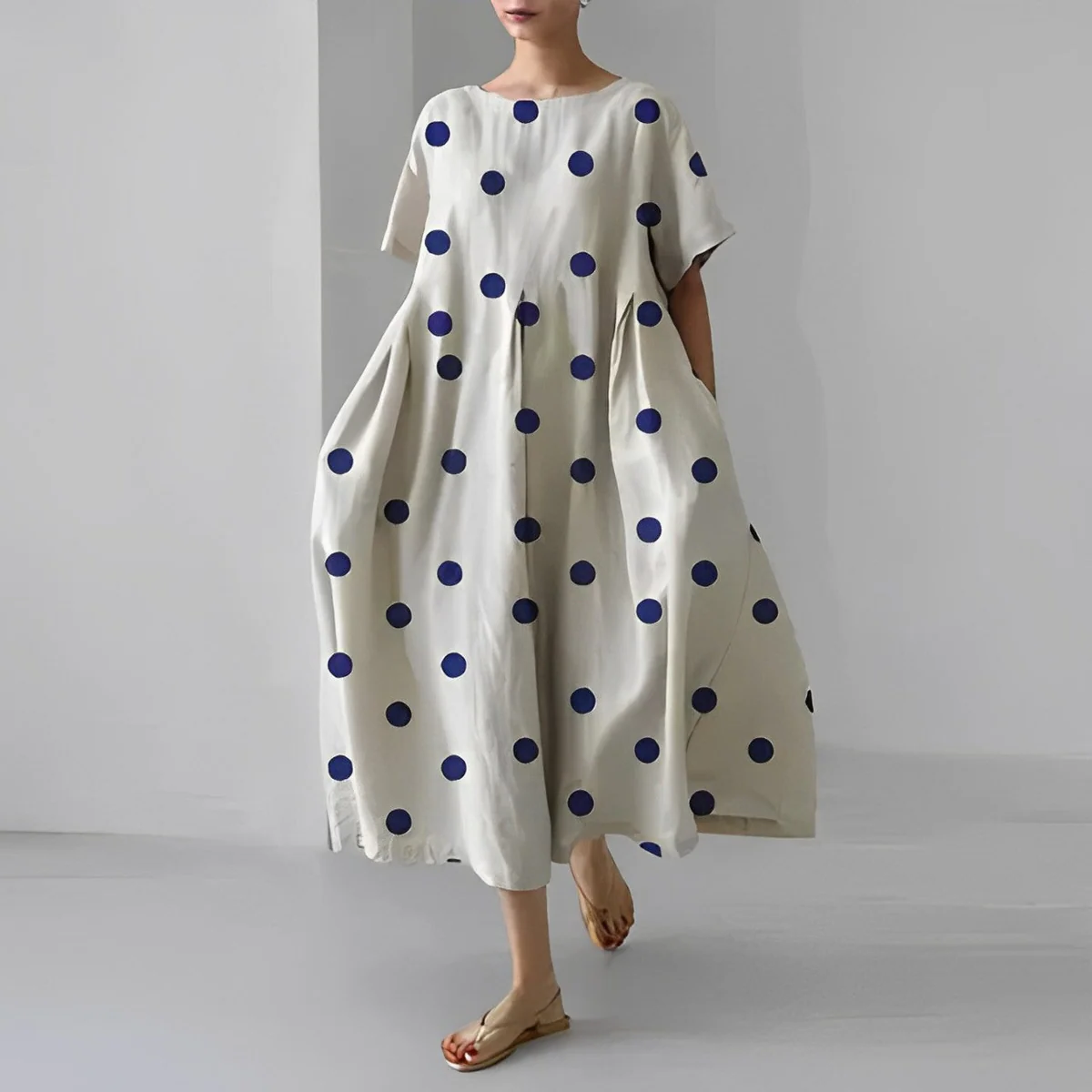 Zoe - Floral Pattern Midi Dress