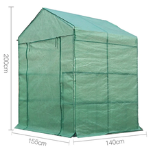 Load image into Gallery viewer, Greenfingers Walk-In Greenhouse 1.4x1.55x2M Tunnel Plant Garden Shed with 8 Shelves
