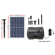 Load image into Gallery viewer, Gardeon Solar Pond Pump with Filter Box - 5FT Water Fountain Pump
