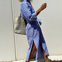 Load image into Gallery viewer, Darcy - Classic Striped Shirt Dress
