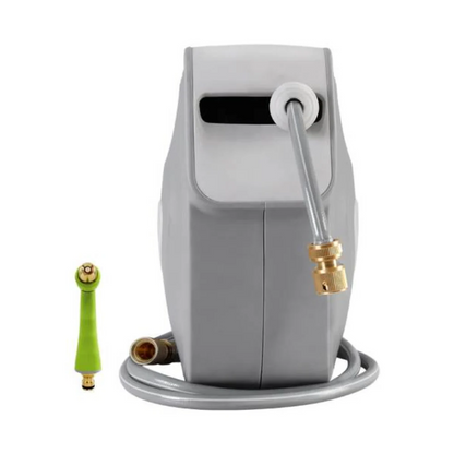 Water Hose Reel 30M Retractable Garden Auto Rewind Brass Spray Gun | Hassle-Free Gardening Solution