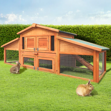 Load image into Gallery viewer, Pet 169cm Large Wooden Chicken Coop Rabbit Hutch - Outdoor Run Cage
