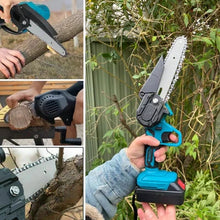 Load image into Gallery viewer, 6&quot; Cordless Electric Mini Pruning Chainsaw + (2 FREE Batteries)
