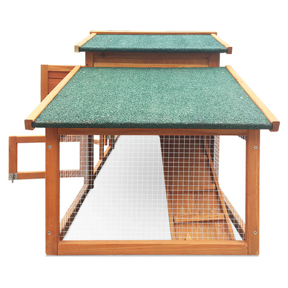 Pet 169cm Large Wooden Chicken Coop Rabbit Hutch - Outdoor Run Cage