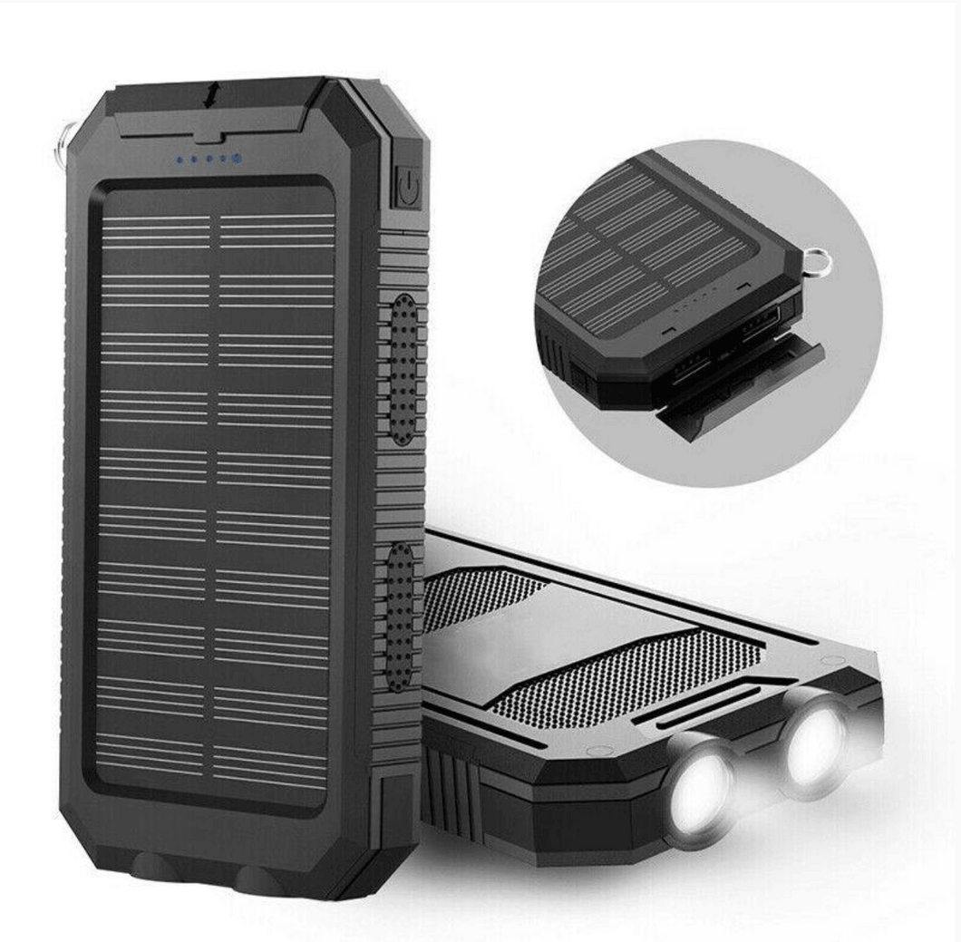 500000mAh Solar Charger Waterproof Power Bank External