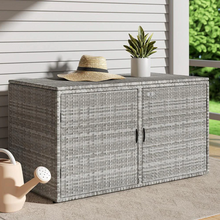 Load image into Gallery viewer, Gardeon Wicker Outdoor Storage Cabinet - Versatile Deck Box and Garden Shed for Tools and Essentials
