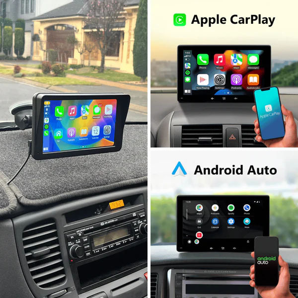 Wireless Apple CarPlay & Android Auto Bluetooth Screen