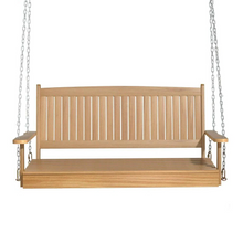 Load image into Gallery viewer, Gardeon Teak Porch Swing Chair with Chain - Outdoor Wooden Bench 2-Seat Furniture
