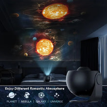 Load image into Gallery viewer, Planetarium Galaxy Projector - 360° rotation for full-room coverage
