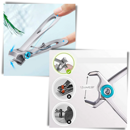 Stainless Steel Wide Jaw Nail Clippers