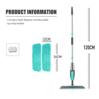 Spray Mop With Refillable Bottle