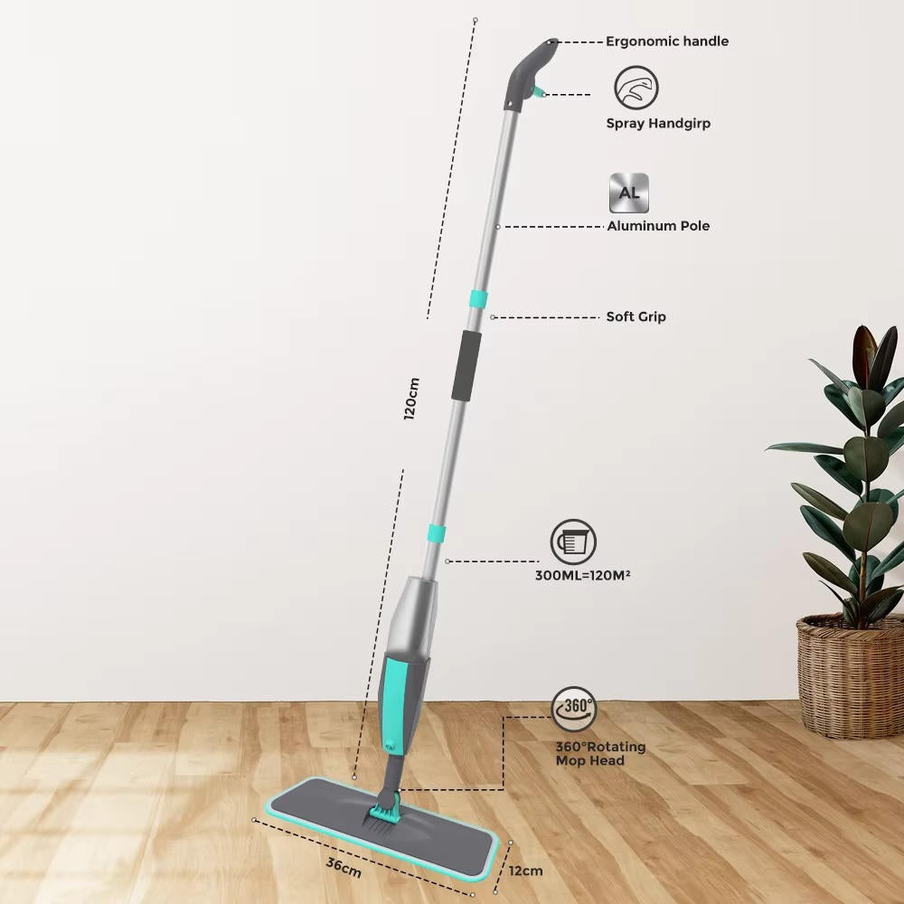 Spray Mop With Refillable Bottle