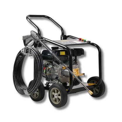 4800PSI Petrol High Pressure Cleaner Washer - 10HP, 20M Hose, Gurney