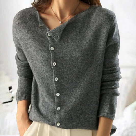 Single-Breasted Knit Cardigan