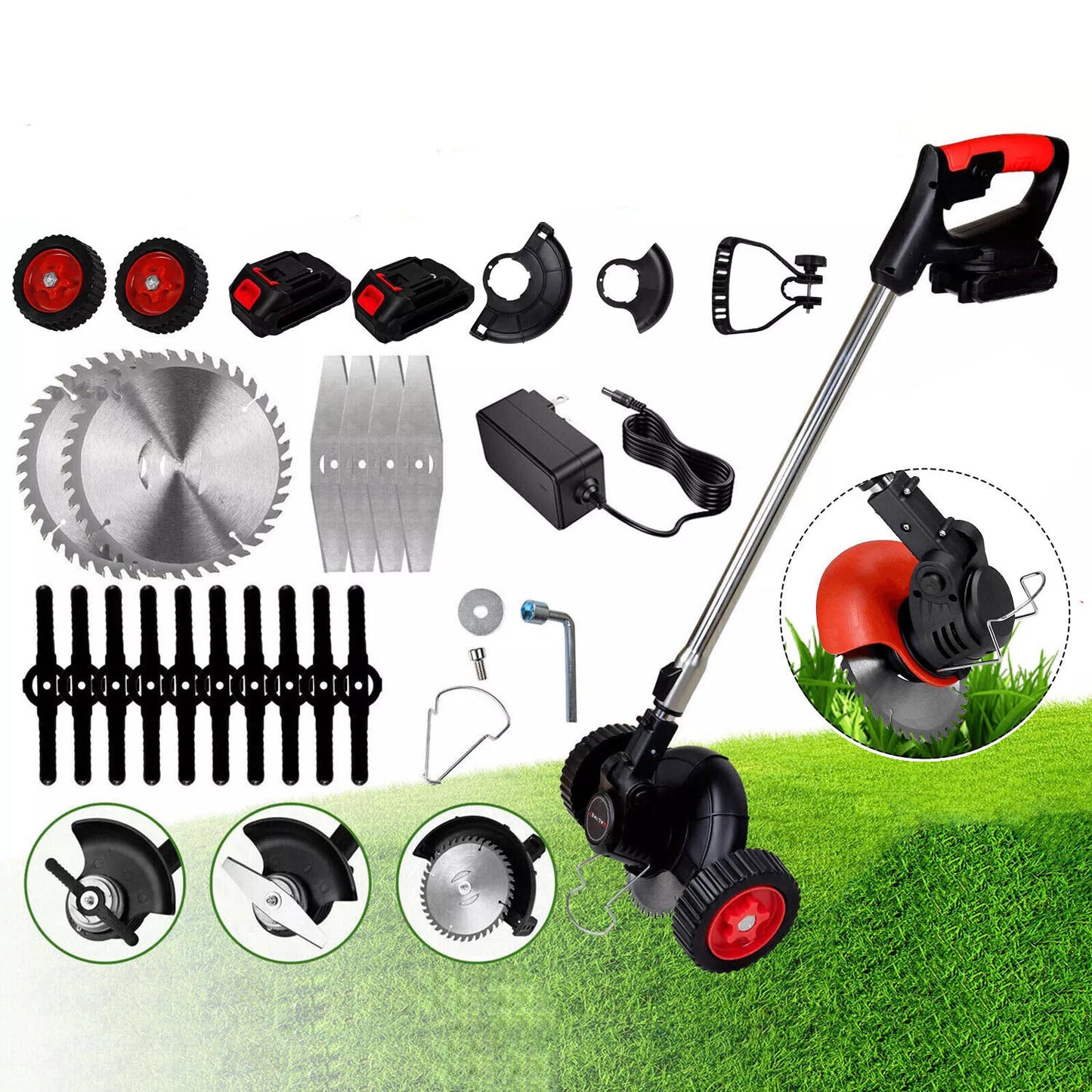 Cordless Grass Mower Trimmer Cutter Lightweight & Powerful