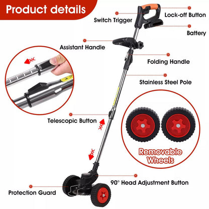 Cordless Grass Mower Trimmer Cutter Lightweight & Powerful