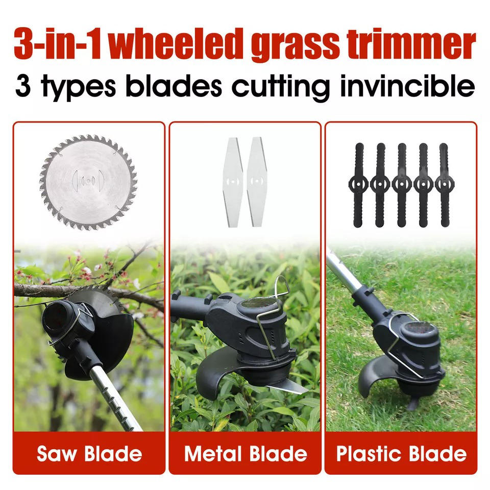 Cordless Grass Mower Trimmer Cutter Lightweight & Powerful