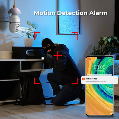 Discreet Light Bulb Security Camera With Wifi
