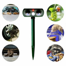 Load image into Gallery viewer, Solar Ultrasonic Pest Repeller Animal Deterrent
