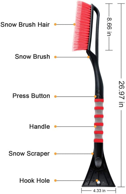 Heavy Duty Car Snow Brush 27”