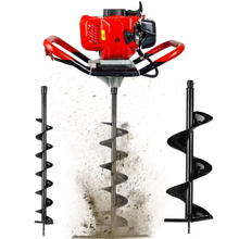 Load image into Gallery viewer, Gas Powered Post Hole Auger Digger with Drill Bits
