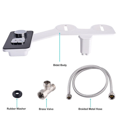 Non Electric Ultra Thin Self Cleaning Bidet Toilet Seat Attachment