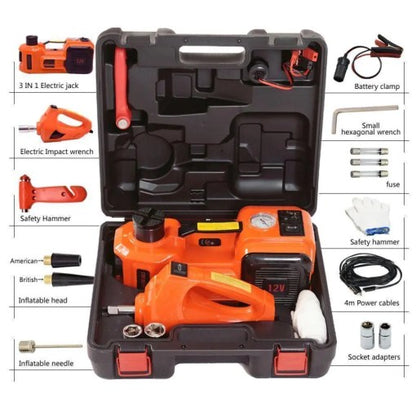 Electric Hydraulic Floor Jack Wrench and Air Pump