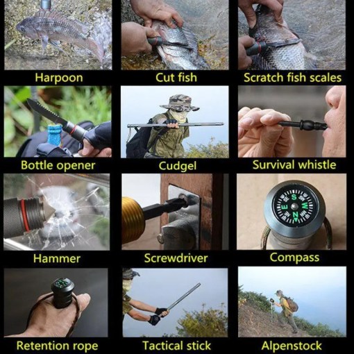 Collapsible Tactical Survival Walking Stick