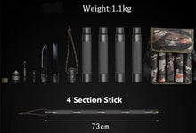 Load image into Gallery viewer, Collapsible Tactical Survival Walking Stick
