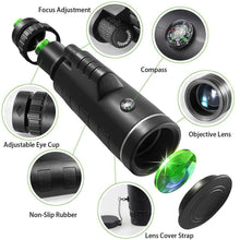 Load image into Gallery viewer, HD Monocular Telescope 40x60mm Night Vision Lens
