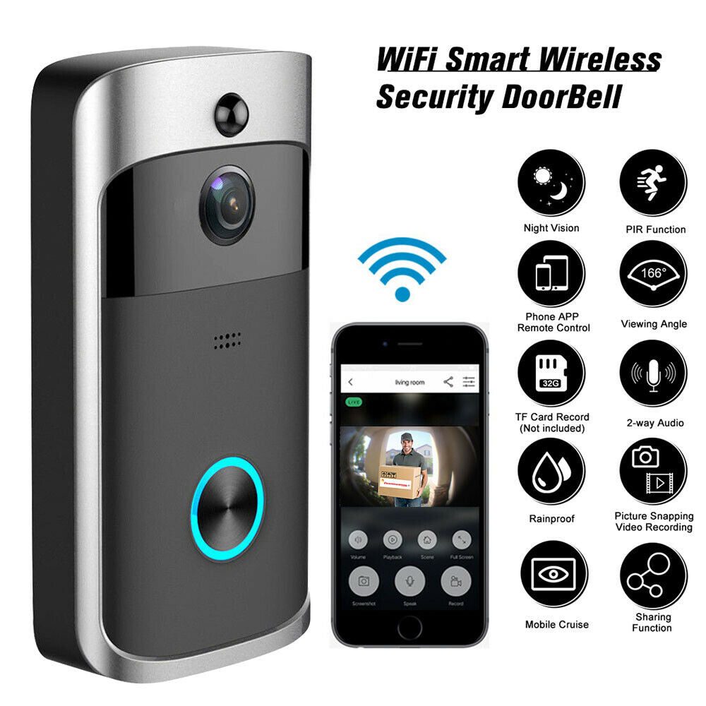 Smart Wireless Doorbell Security Camera Bell